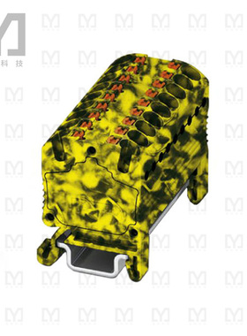 3002983【DISTRIBUTION BLOCK BLACK/YELLOW】