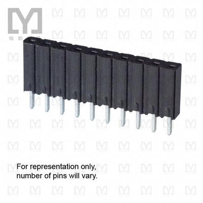 929850-01-04-10【CONN RCPT 4POS 0.1 GOLD PCB】