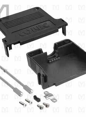 165X03339A【CONN BACKSHELL 37POS 180DEG BLK】