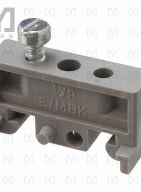 1401637【CONN TERM BLK END BRCKT RAIL GRY】