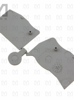 3205200【CONN TERM BLK END PLATE GRAY】