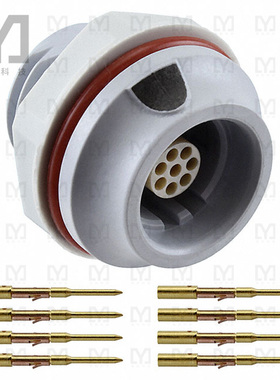 JMXHH1G08FCUDSU【CONN RCPT FMALE 8POS GOLD CRIMP】