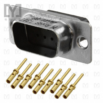 DEUH-9P【CONN D-SUB PLUG 9P PNL MNT CRIMP】