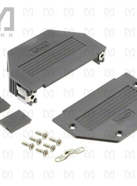 16-001840E【CONN BACKSHELL 37P 90/180DEG BLK】