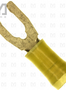 52432-1【CONN SPADE TERM 10-12AWG #10 YEL】