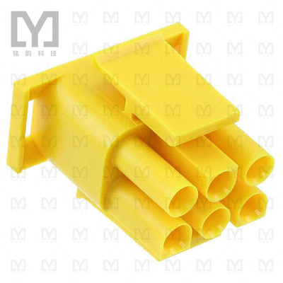 1-480704-4【CONN PLUG 6POS UNIV-M-N-L YELLOW】