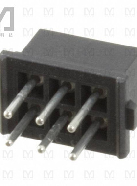 M80-8500642【CONN RCPT 6POS 0.079 GOLD PCB】