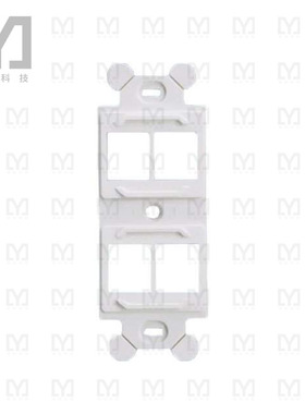 NK4106MFEI【MOD FRAME SNGL GANG 4PORT IVORY】