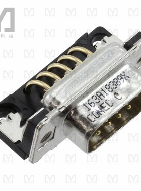 163A18389X【CONN D-SUB PLUG 9POS R/A SOLDER】