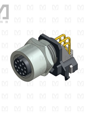 43-02640【CONN PLUG FMALE 12PS GOLD SOLDER】