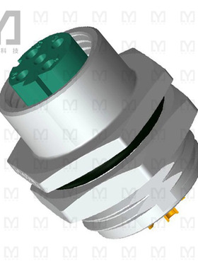 M12D-04PFFS-SH8001【CONN RCPT FMALE 4POS SOLDER CUP】