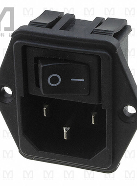 1609112-1【PWR ENT MOD RCPT IEC320-C14 PNL】