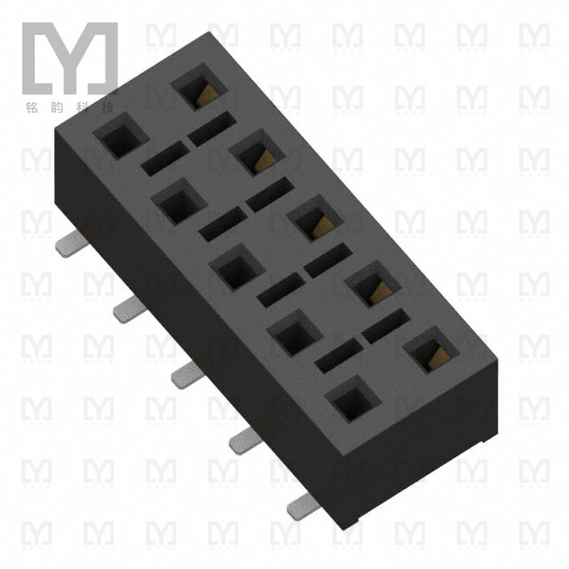 HLE-105-02-L-DV-BE-K-TR【CONN RCPT 10POS 0.1 GOLD SMD】