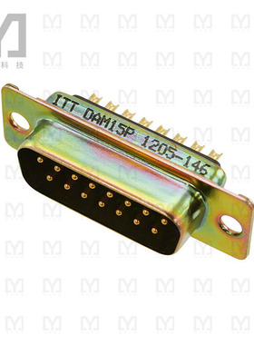 DAM-15P【CONN D-SUB PLUG 15POS PNL MNT】