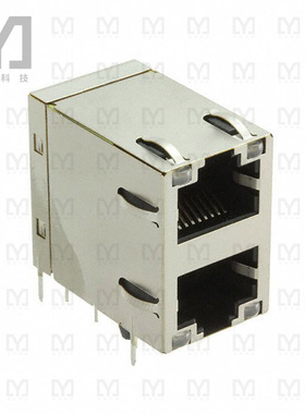 G23-21YR-112【CONN MAGJACK 2P NPOE 10GBT LED】