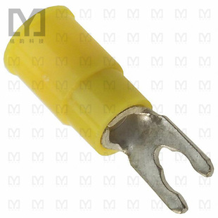 19099-0044【CONN SPADE TERM 10-12AWG #6 YEL】