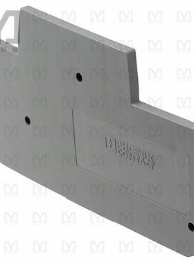 3211634【CONN TERM BLK END PLATE RAIL GRY】