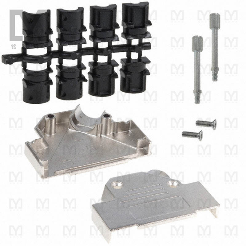 165X02709XE【CONN BACKSHELL 25POS 45DEG SHLD】