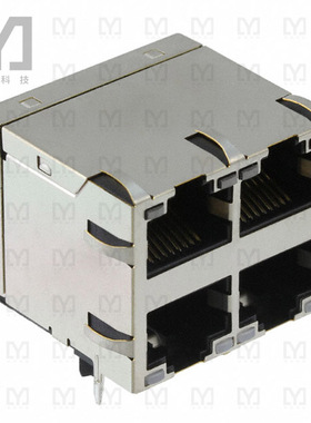 JXC0-0351NL【CONN MAGJACK 4PORT 1000 BASE-T】