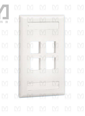 NK4FIGY【FACEPLATE SNGL GANG 4PORT GRAY】