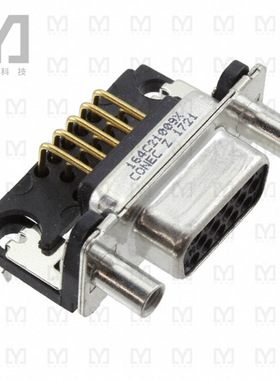 164C21009X【CONN DSUB HD RCPT 15POS R/A SLDR】