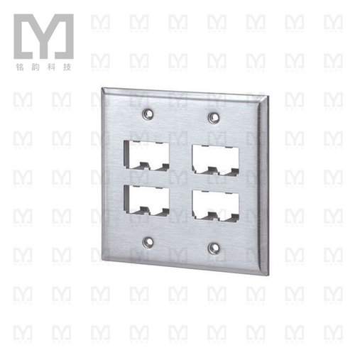 CFP8S-2GY【FACEPLATE  8 PORT  DOUBLE GANG 】