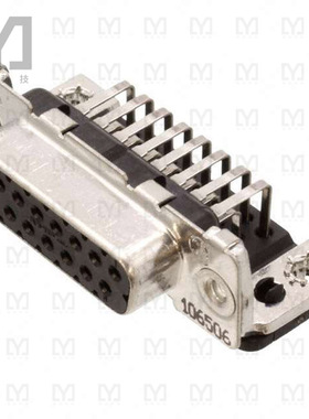 1-106506-2【CONN D-SUB RCPT 15POS R/A SOLDER】
