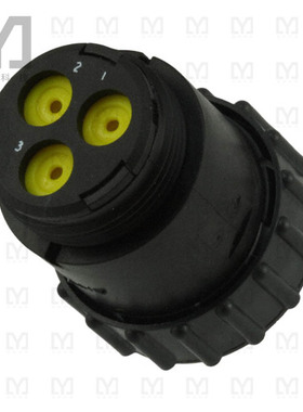 788188-1【CONN PLUG HSNG MALE 3POS INLINE】