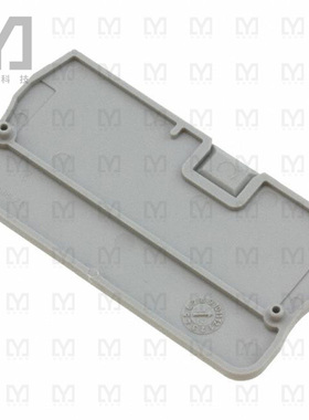 3030420【CONN TERM BLK END PLATE GRAY】