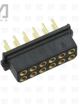 M80-8871205【CONN RCPT 12POS 0.079 GOLD PCB】