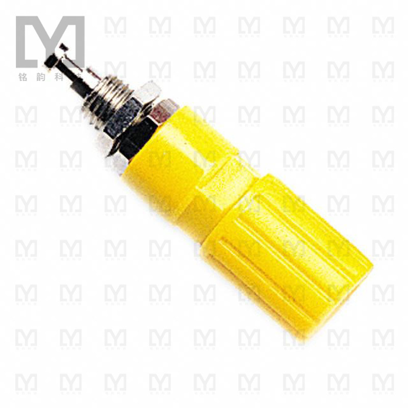 3760-4【CONN BIND POST KNURLED YELLOW】