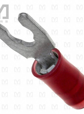 52929【CONN SPADE TERM 16-22AWG #6 RED】