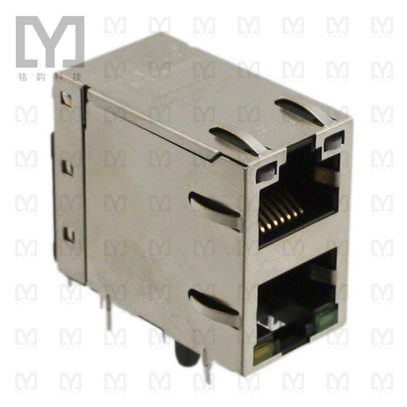 0845-2D1T-E4【CONN MAGJACK 2PORT 1000 BASE-T】