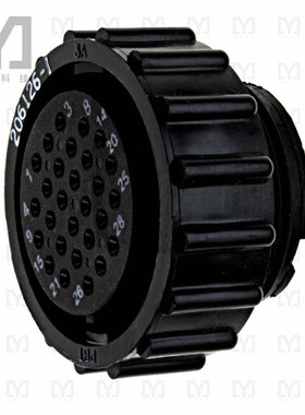 206126-1【CONN PLG HSG FMALE 28POS INLINE】