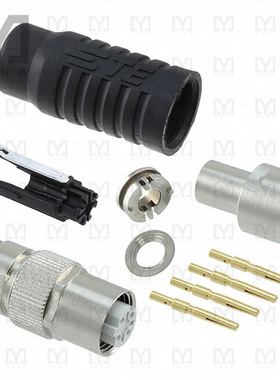 1-2823446-8【CONN RCPT FMALE 4POS GOLD CRIMP】