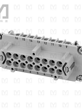 C146 10B016 102 1【INSERT FEMALE 16POS+1GND SCREW】