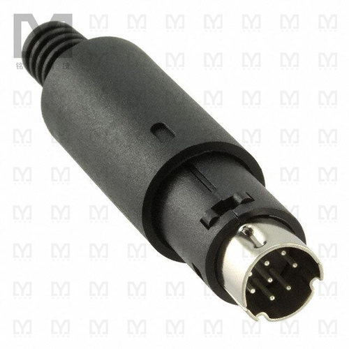 MD-80【CONN PLUG MALE MINI DIN 8P SLDR】