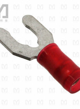 8-52931-1【CONN SPADE TERM 16-22AWG #10 RED】