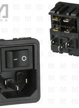 1609112-8【PWR ENT MOD RCPT IEC320-C14 PNL】