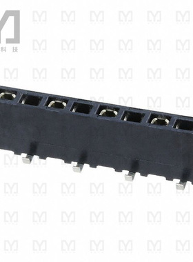 1241152-8【CONN RCPT 8POS 0.1 GOLD SMD】