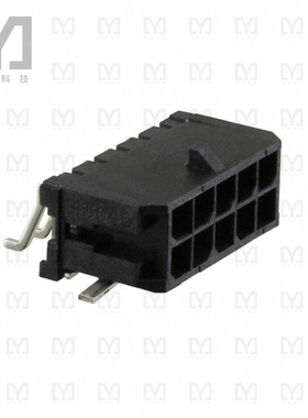 0430451009【CONN HEADER SMD R/A 10POS 3MM】