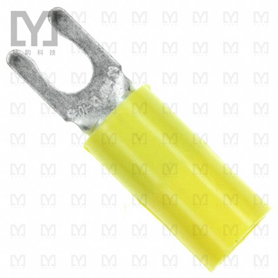 8-52961-2【CONN SPADE TERM 10-12AWG #6 YEL】