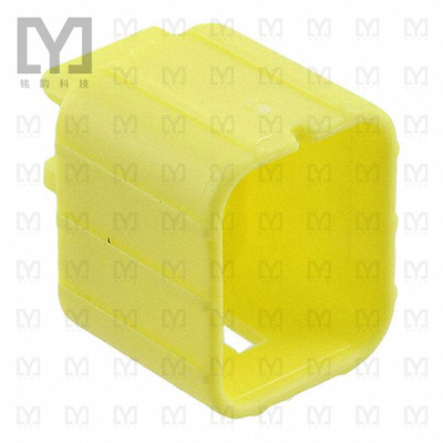 174260-7【CONN CAP 4POS DBL LOCK YELLOW】