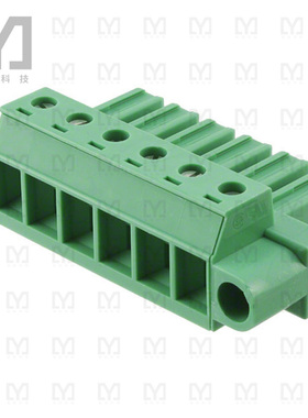 1828281【TERM BLOCK PLUG 6POS STR 7.62MM】