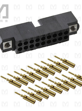 M80-5601805【CONN HEADER 18P CRIMP 22AWG GOLD】