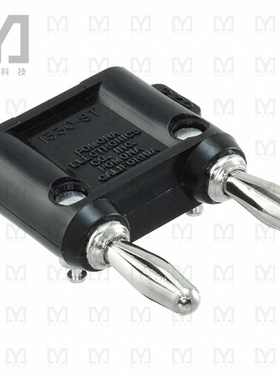 1330-ST-0【CONN DBL BAN PLUG STACK SLDRLESS】