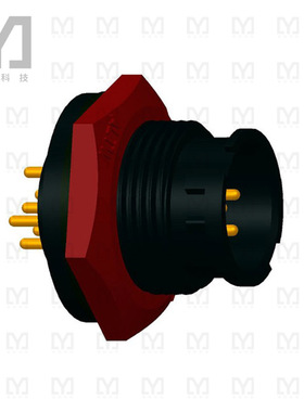 BD-06PMMP-LC7001【CONN RCPT MALE 6POS GOLD SOLDER】