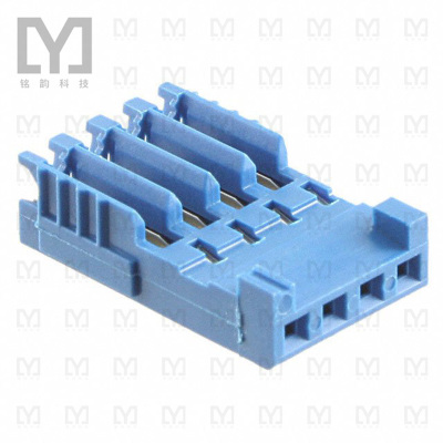 281784-4【CONN PLUG 4POS IDC 24-26AWG GOLD】