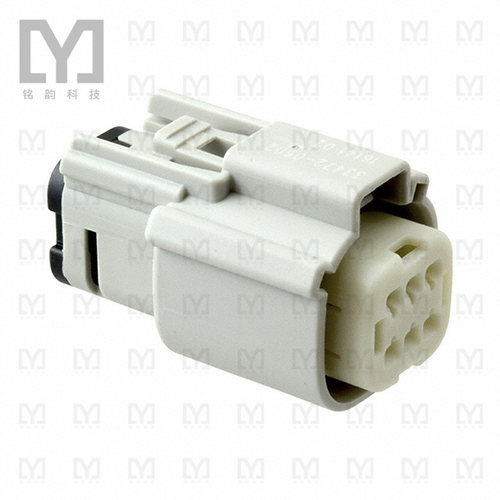 0334720602【CONN RCPT 6POS LT GRAY】