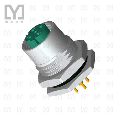 M12D-04PFFP-SF8001【CONN RCPT FMALE 4POS GOLD SOLDER】